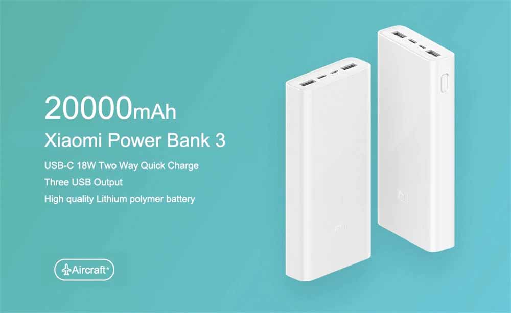 xiaomi 20000 mah v3 6