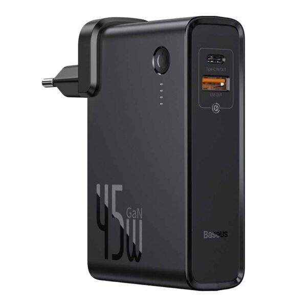 baseus 45w 2 in 1 charger power bank 1