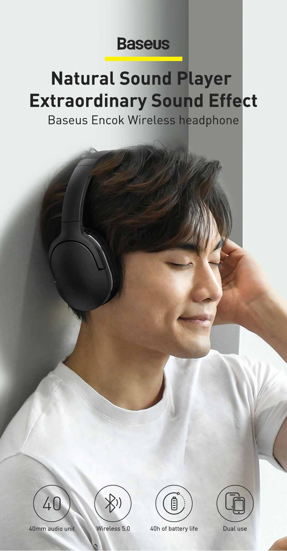 Baseus d02 pro online wireless headphones