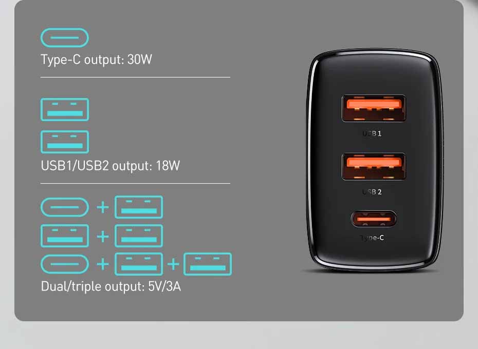 baseus 30w charger 8