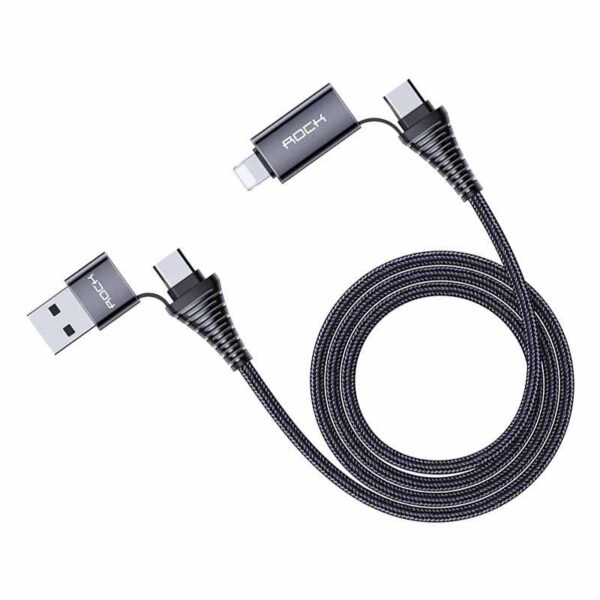 Rock R12 4-in-1 3A Multifunction Fast Charging Cable