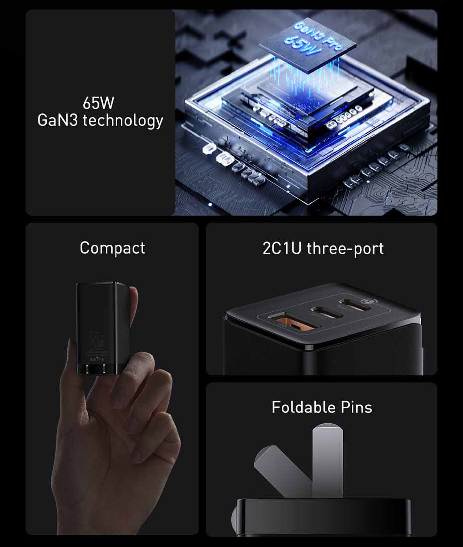 Baseus 65W GaN3 Pro Quick Charger