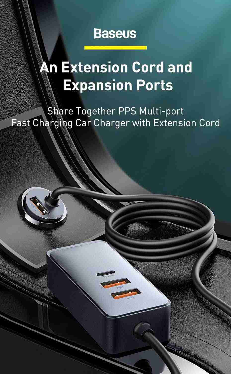 Baseus Share Together PPS Multi-port Fast Charging Car Charger review