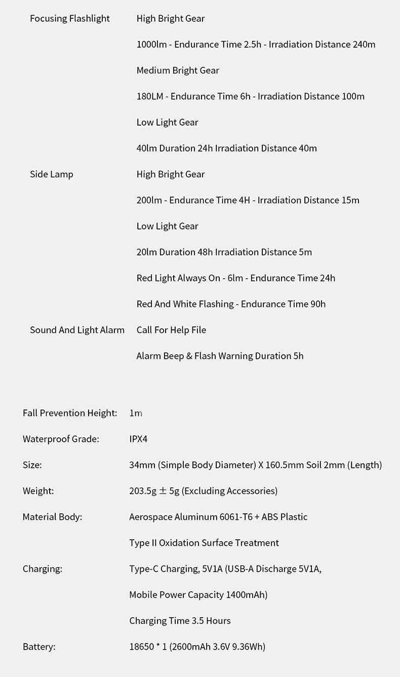 Xiaomi Nextool Outdoor 6-in-1 Thunder Flashlight
