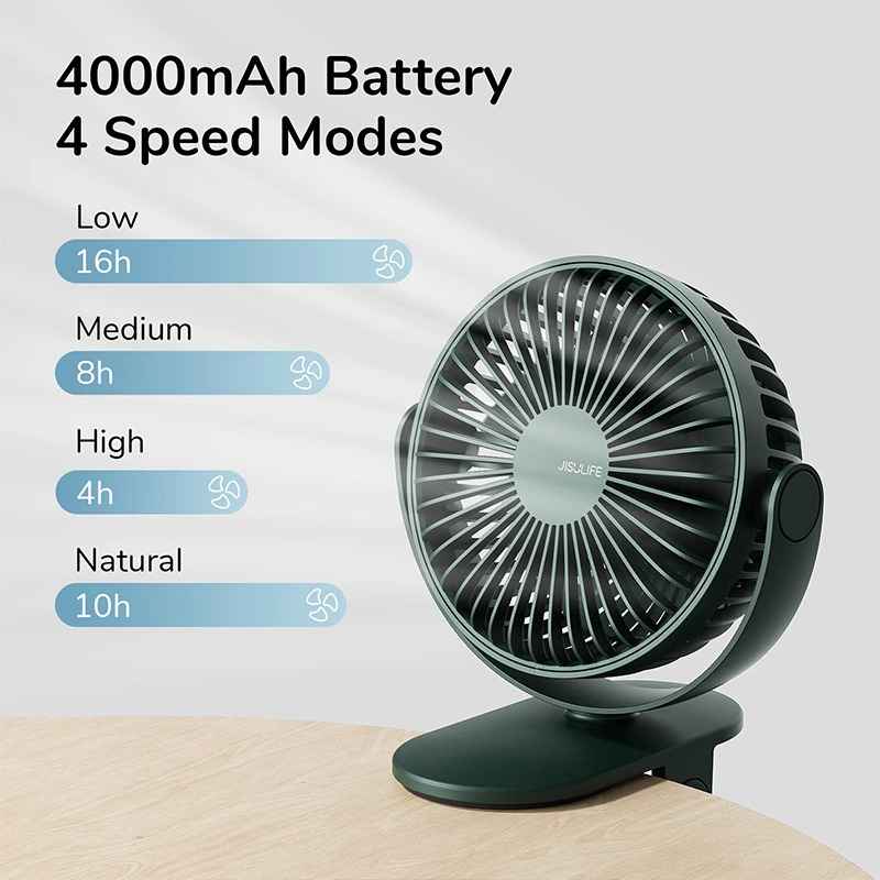 JISULIFE FA29A Clip-on Rechargeable Desk Fan price in bd