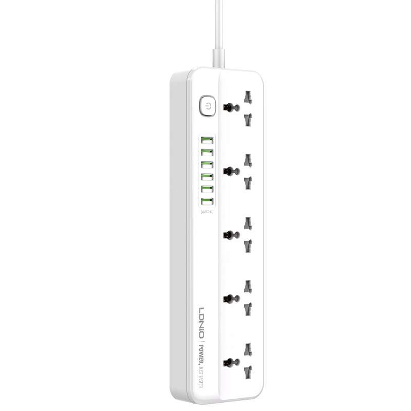 LDNIO SC5614 Power Strip 5 AC Outlets and 6 USB Charging Ports - Gear ...