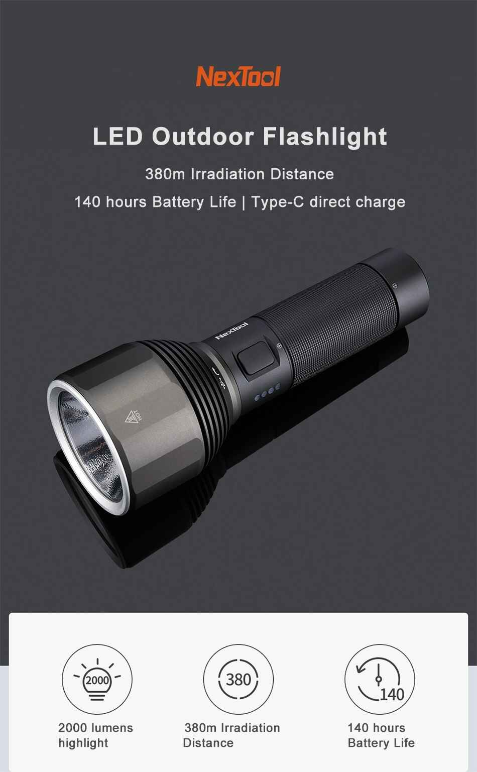 Xiaomi Nextool 2000lm Flashlight IPX7