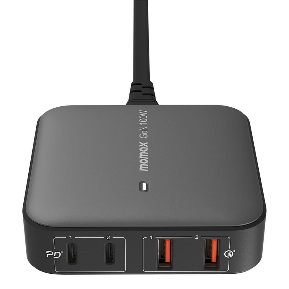 Momax ONEPLUG 100W 4-Port GaN Desktop Charger