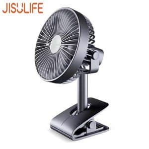 JISULIFE F7B Clip-on Desk Fan blue