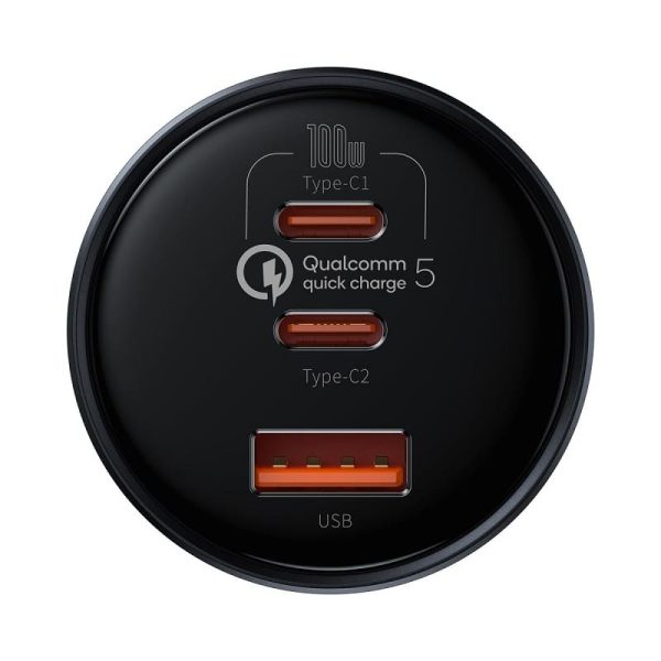 Baseus 160W Car Charger Qualcomm Quick Charge 2C+U With 100W Type-C Cable best price in bd