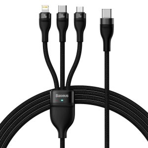 Baseus Flash Series Ⅱ One-For-Three 100W Fast Charging Cable