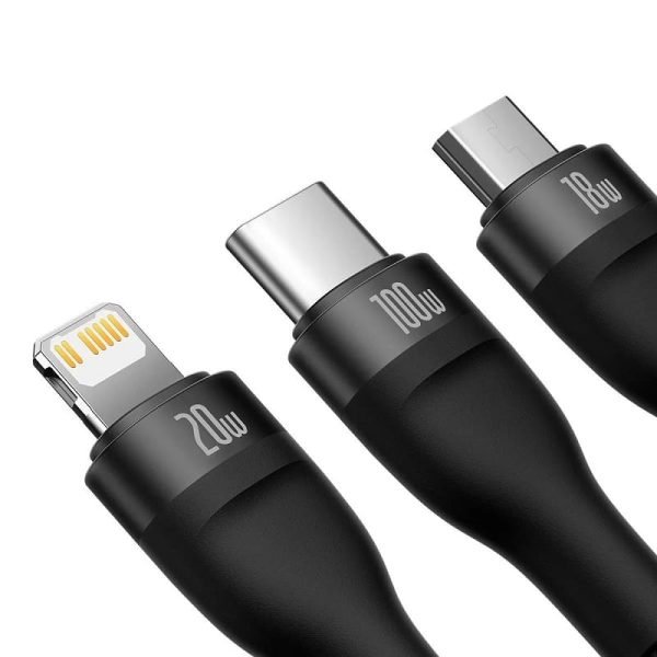 Baseus Flash Series Ⅱ One-For-Three 100W Fast Charging Cable review