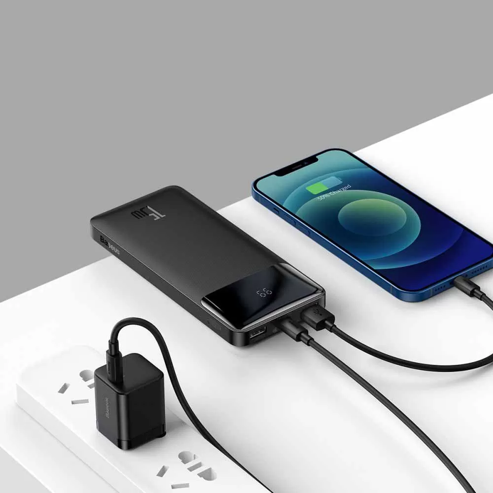 baseus bipow 15w 10000mah power bank 6