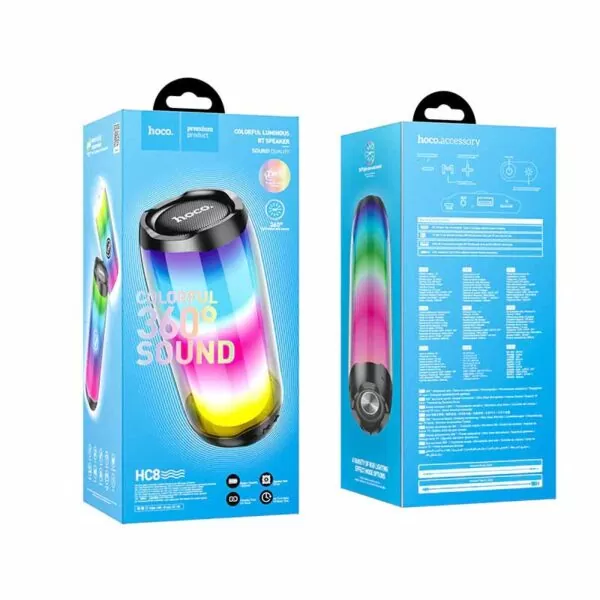 HOCO HC8 Dazzling Luminous Wireless Bluetooth Speaker - Image 6