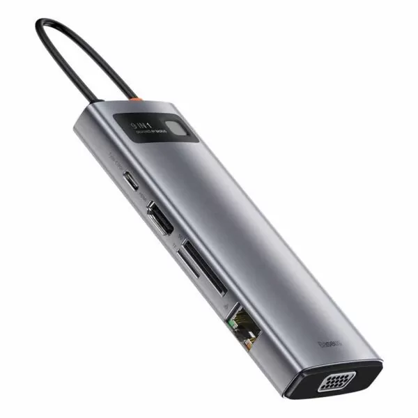 Baseus Metal Gleam Series 9-in-1 Type-C HUB