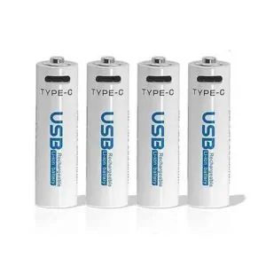 AiVR USB-C Rechargeable Batteries AAA / AA (4 pcs)