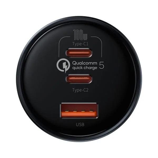 Baseus 160W Car Charger Qualcomm Quick Charge 2C+U With 100W Type-C Cable best price in bd